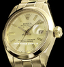 Rolex Datejust Lady 26 Gold Oyster Bracelet Champagne Dial 6916
